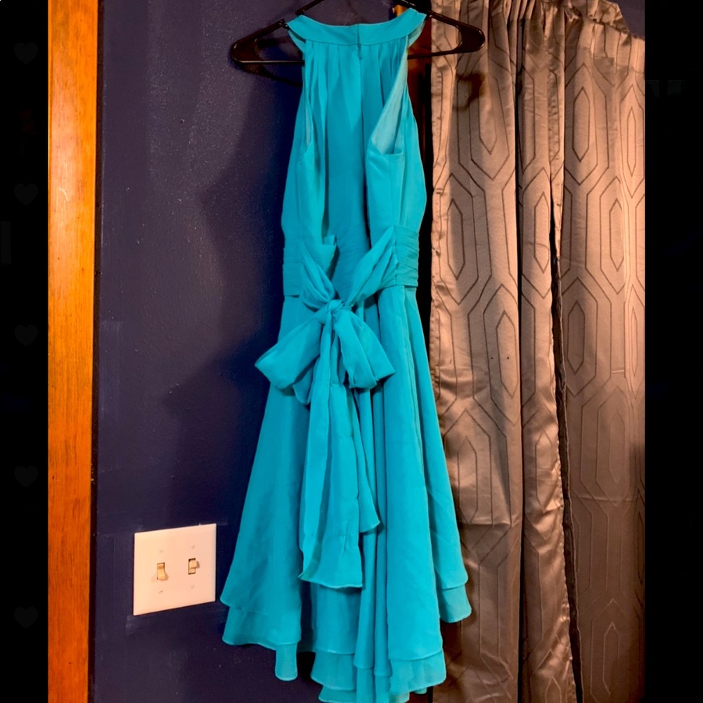 Sky blue dress